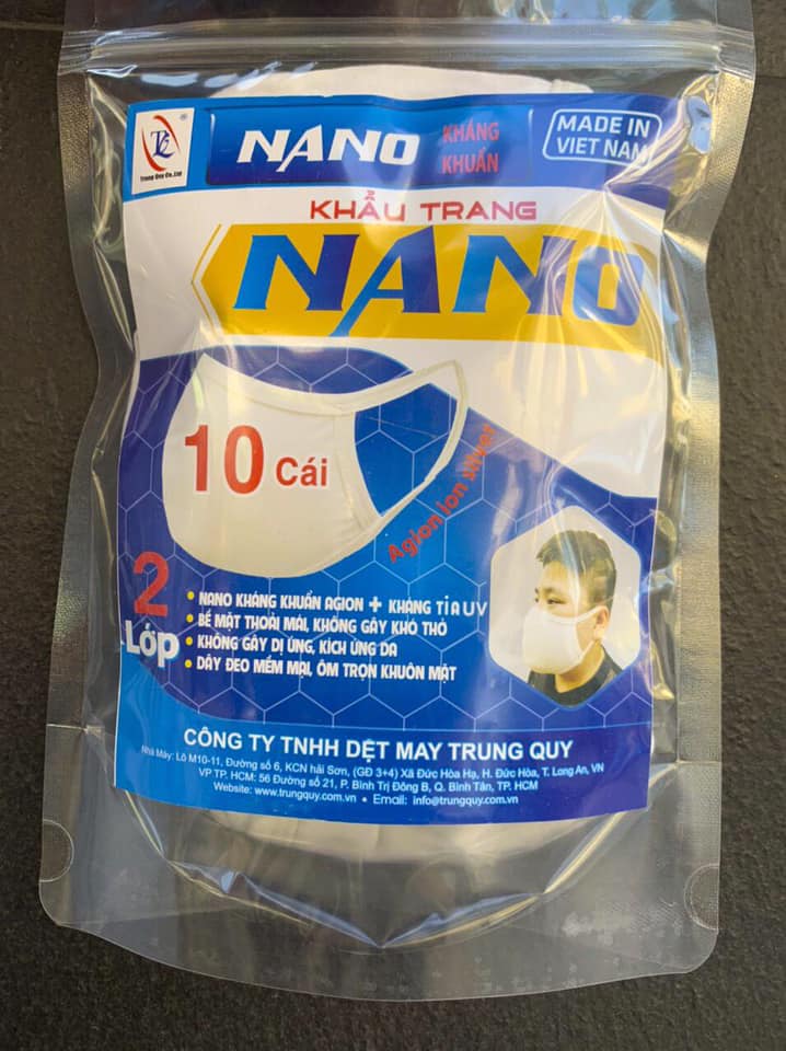 khẩu trang Nano kháng khuẩn
