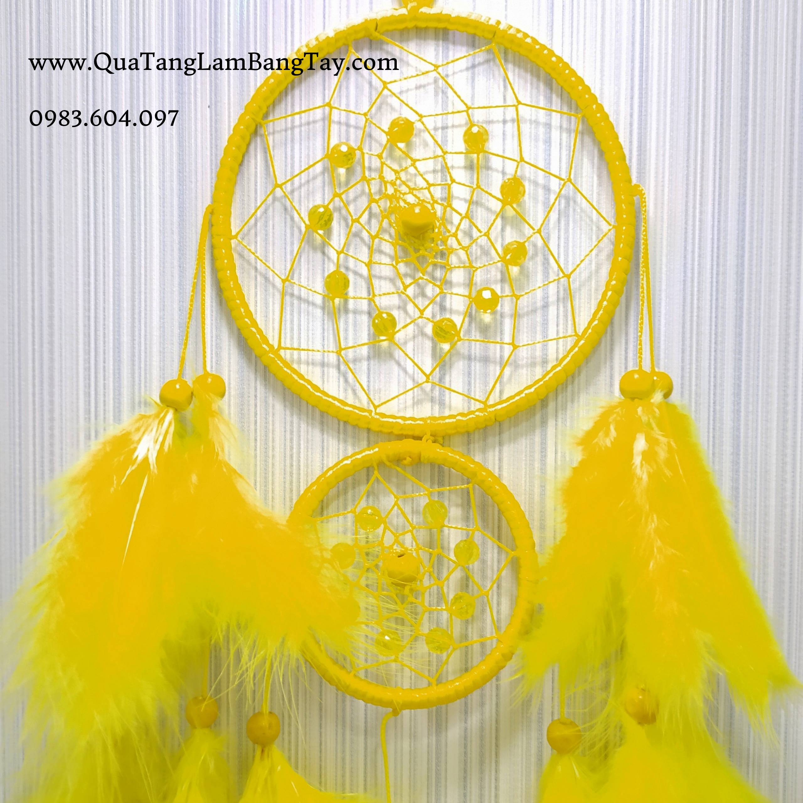 Dreamcatcher Handmade Màu Vàng - MÃ DR39